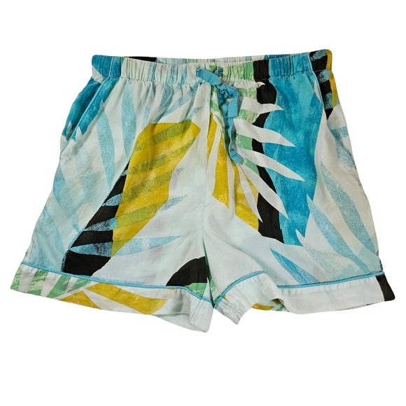 Stars Above Sleep Shorts Women's, Size Sm Blue Multicolor, Elastic Waist - Picture 1 of 8